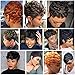 Sheila Beauty Short Curly Wigs for Black Women Pixie Cut Wig Short Sexy Curly Synthetic Hair Full Wig Natural Women'S Party Wigs Cosplay