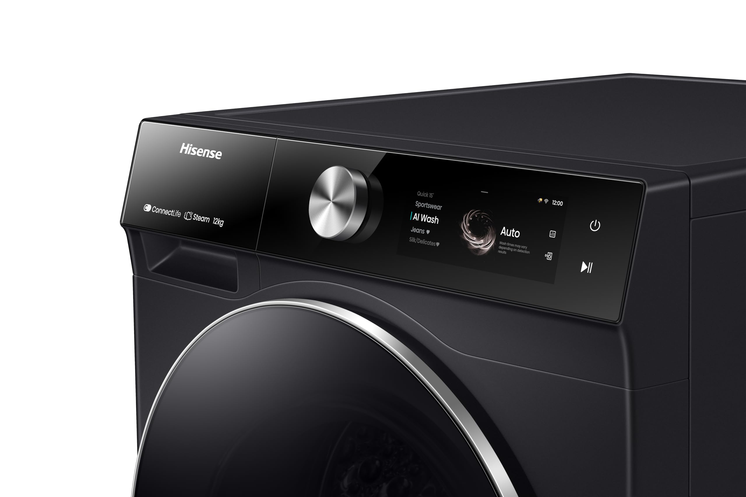 Lavatrice Hisense 20012513 WF7S1247BB Black