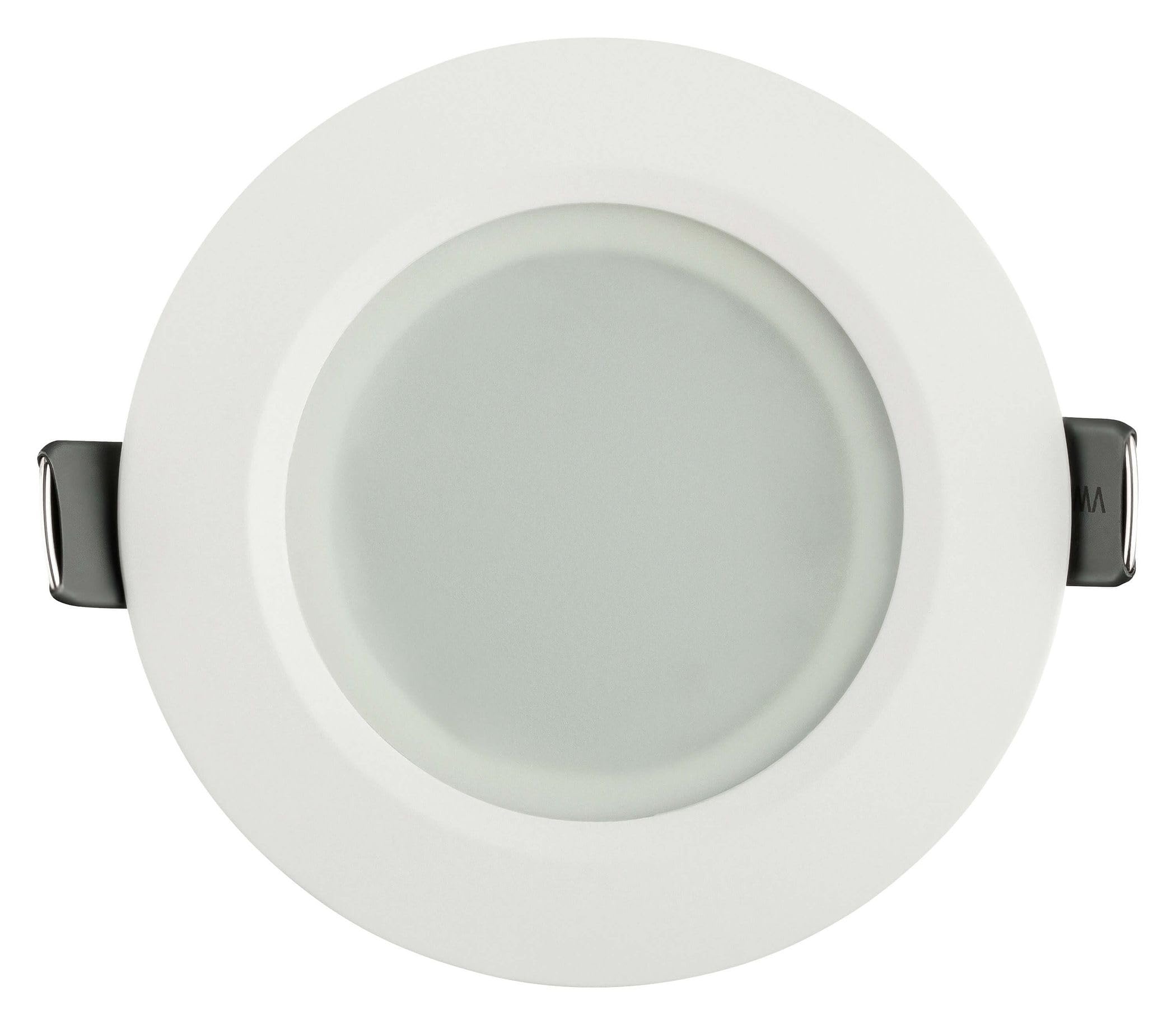 SEBSON Foco Empotrable IP44 para Baño con Casquillo GU10 - Downlight Aluminio Ø90mm, Marco para Focos LED o Halógenos, Diámetro Orificio 70mm - Set de 12