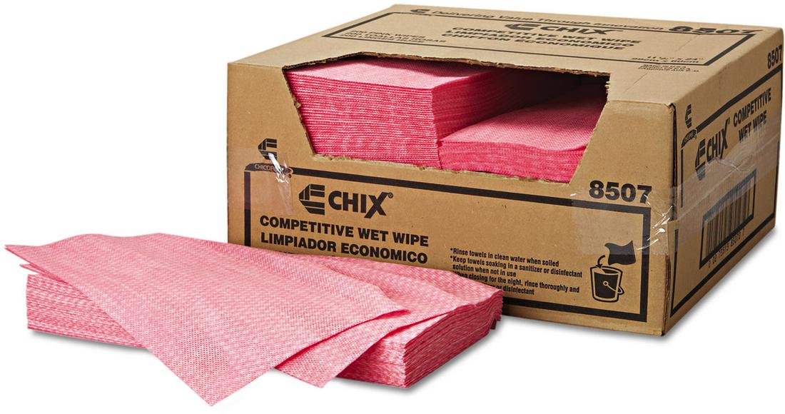 Chicopee CHI 8507 Rayon Wet Wipe 11/5X24 Pnk Diamond Pattern 200/