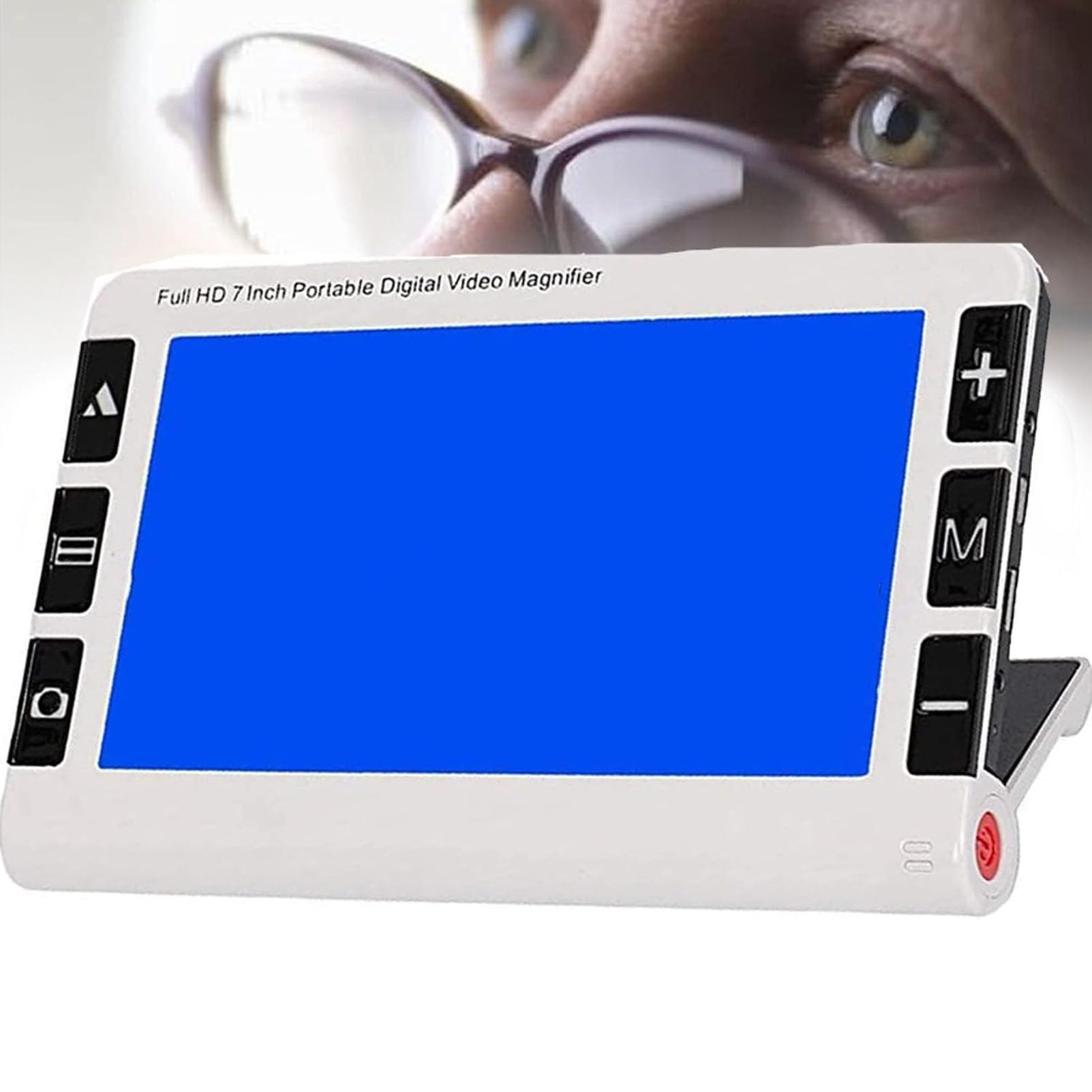 Cyfrowa lupa przenośna elektroniczna lupa wideo pomoc w czytaniu 7-calowy ekran LCD dla osób z niskim wzrokiem powiększenie 2x-32x składany uchwyt, wsparcie dla wyjścia HDMI AV