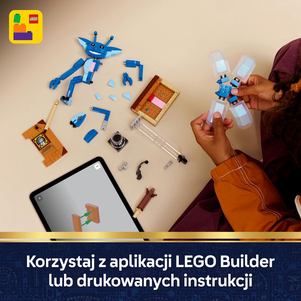 LEGO Harry Potter Chochlik kornwalijski, ruchoma figurka do zbudowania, zabawka dla dzieci i pomysł na prezent dla dziewczynek i chłopców wieku od 8 lat, dekoracja do pokoju dziecięcego 76461