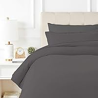 Vista 9 de TEXAS LINEN CO. Funda de edredón 100% algodón egipcio, tamaño King, 600 hilos, 3 piezas, funda de edredón de algodón egipcio de fibra extra larga