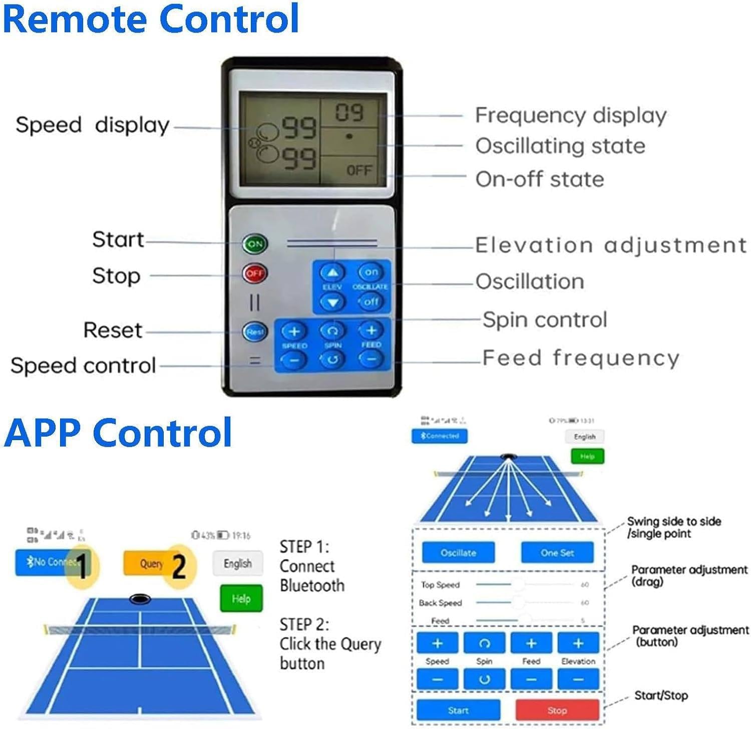 Máquina automática de pelotas de tenis, lanzador de pelotas de tenis portátil para interiores con capacidad de 50 pelotas y batería de 2 a 4 horas de duración, ideal para uso personal y clubes