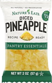 Nature's Eats Diced Pineapple 2oz - Premium Dried Pineapple Chunks for Healthy Snacking