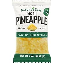 Natures Eats Diced Dried Pineapple, No Preservatives, All Natural - 2 oz