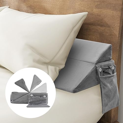 Almohada de cuña para cama King, almohada de cabecero, relleno de espacio de cama ajustable y relleno de espacio para colchón (0-7 pulgadas),