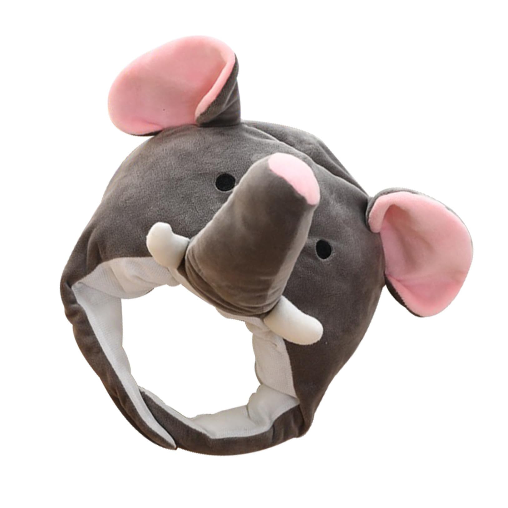 COLLBATH Accesorio Felpa Pp Práctico y corativo Carnaval Decorativo de Algodón Sombrero Diseño Elefante Suave Fiesta Juegos de Rol