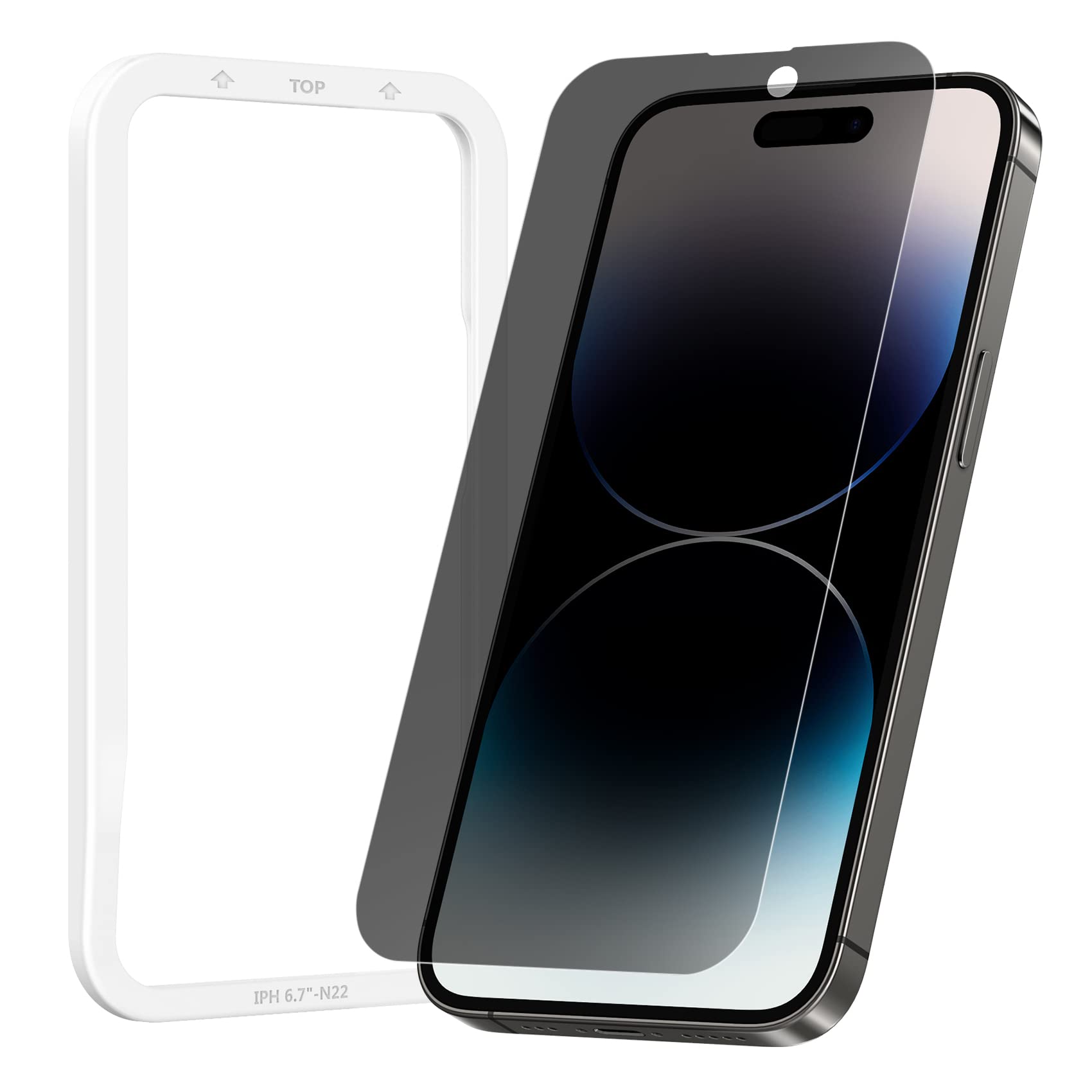 Amazon | NIMASO ガラスフィルム iPhone 14 Pro Max 用 覗き見防止