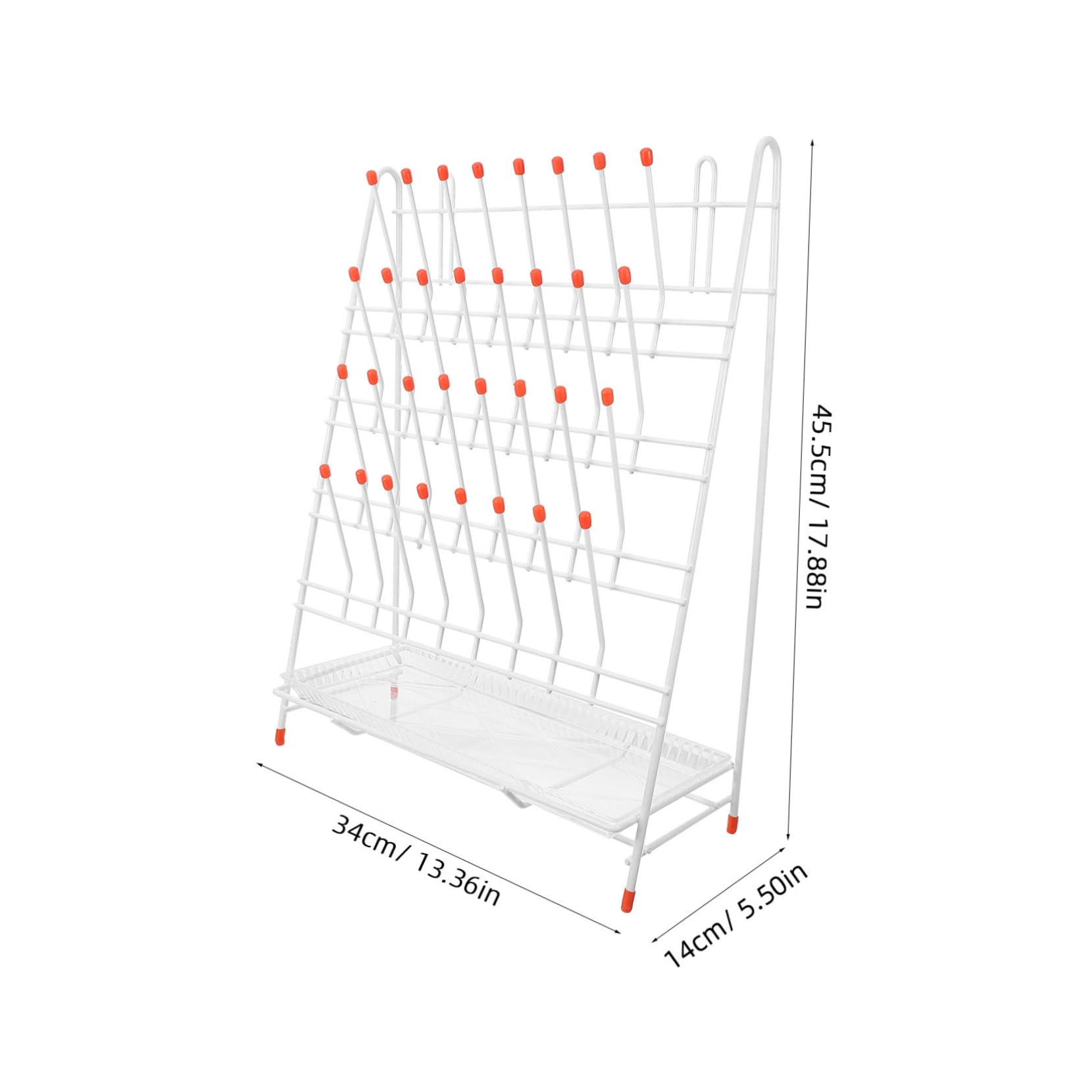 STOBAZA Test Tube Drying Rack Slot Laboratory Draining Holder for Bottle Drying Compact Design with Enhanced Stability Construction for Lab Use