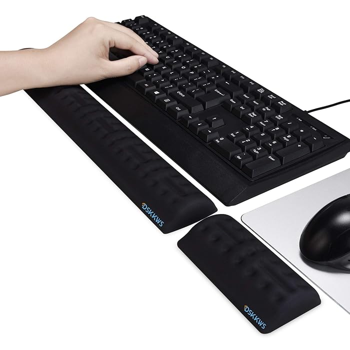 Buy DSKKWS Memory Foam Keyboard Wrist Rest& Mouse Wrist Rest KIT
