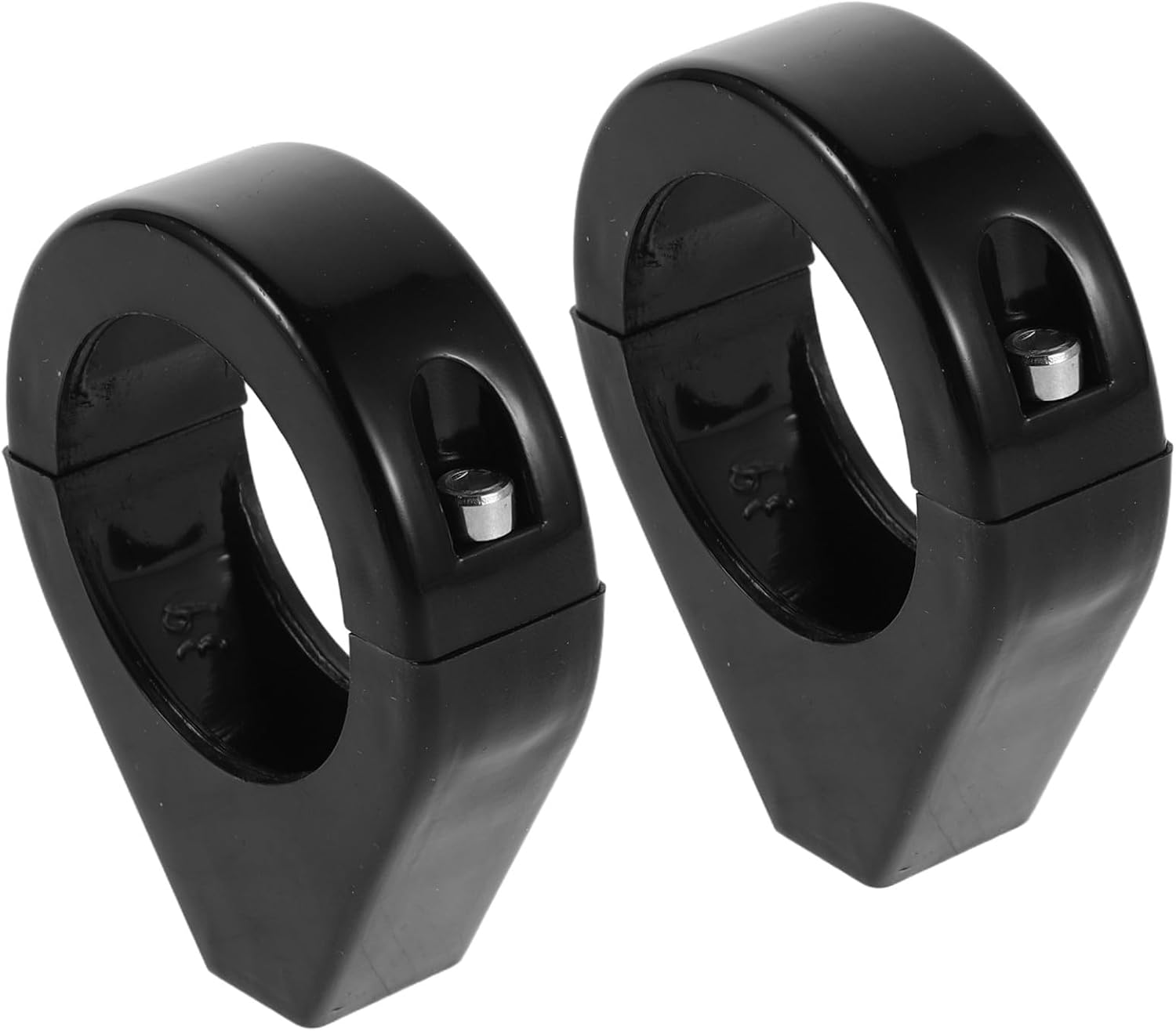 Zerodeko 2 Pcs Motorcycle Turn Signal Mounting Brackets 39mm Front Fork Clamps Heavy Duty Metal Brackets with Streamlined Modified Design for Custom Motorcycle Modifications and Tough