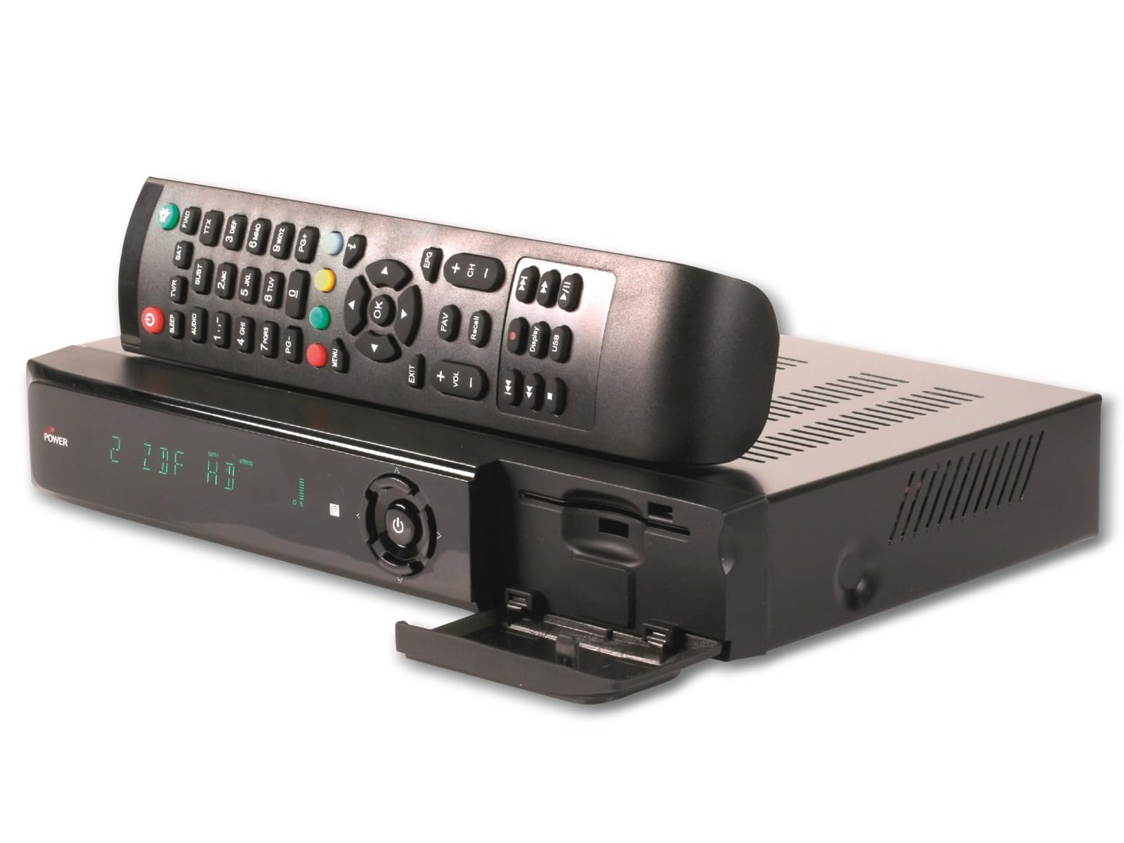 Ankaro AVA Récepteur satellite numérique UHD 4K DVB-S2X H.265 avec enregistrement USB noir