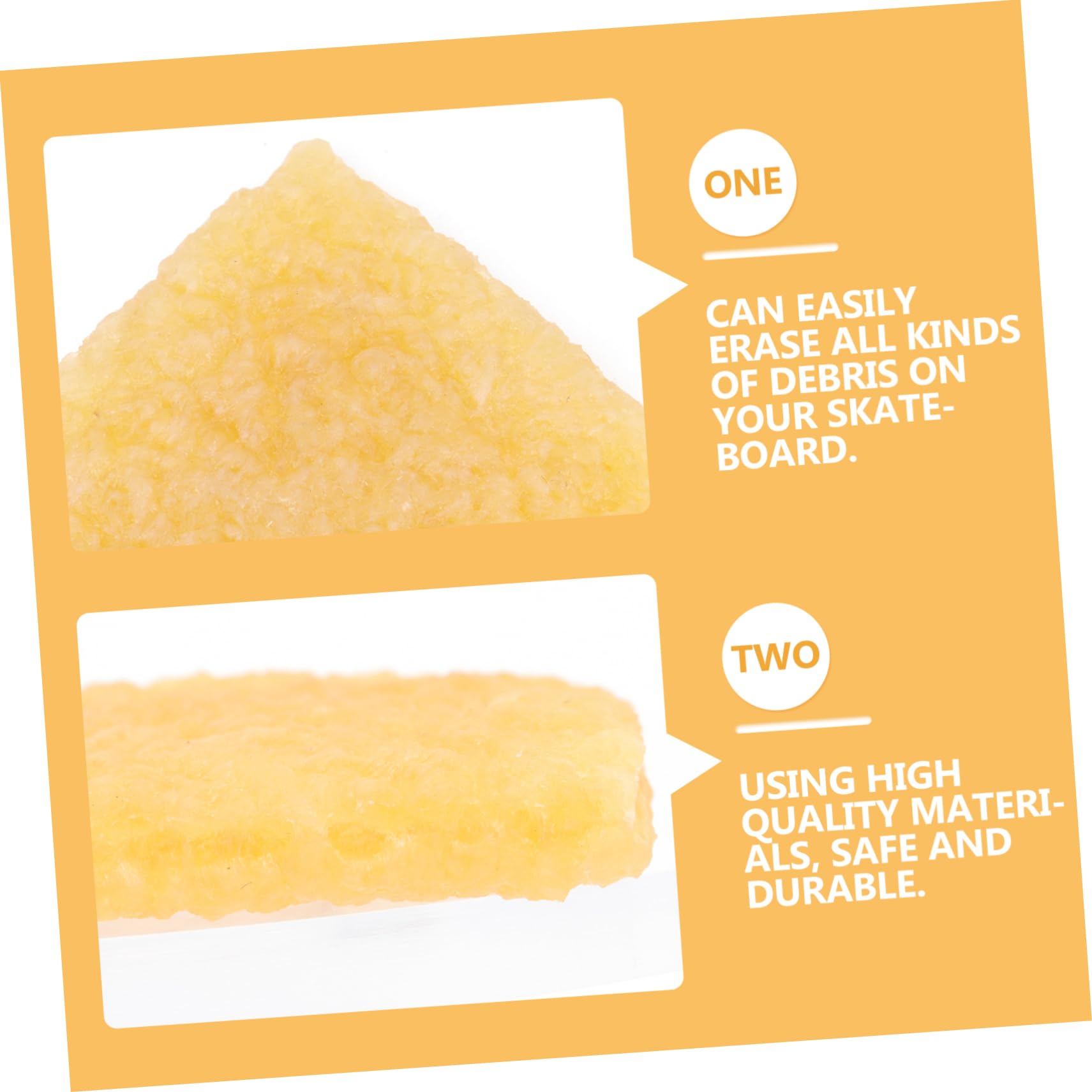 Toddmomy Skateboard Cleaner Tool 10pcs Eraser Abrasive Sanding Pads for Skateboard