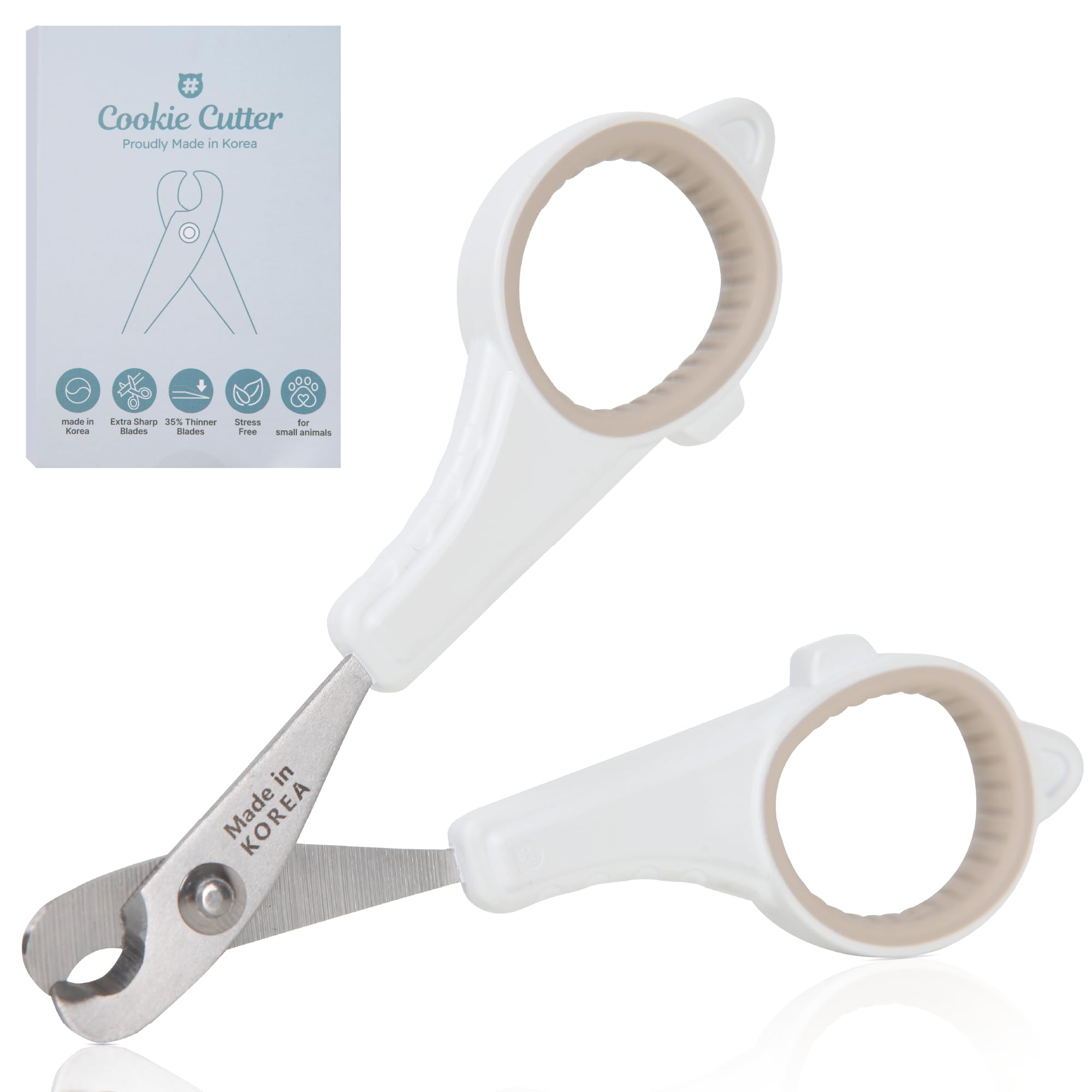 CATSTAG Cat Nail Clipper - Extra Sharp & Thin Blades for Indoor Cats, Small Dogs and Any Small Pets - Expertly Crafted in Korea