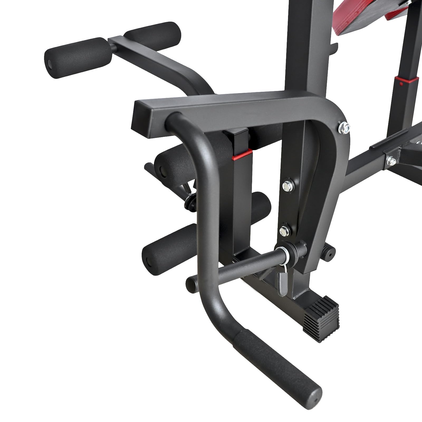 Hansson Sports® Kraftstation Hantelbank vielseitigen Training mit Latzug&Gewichten optinal