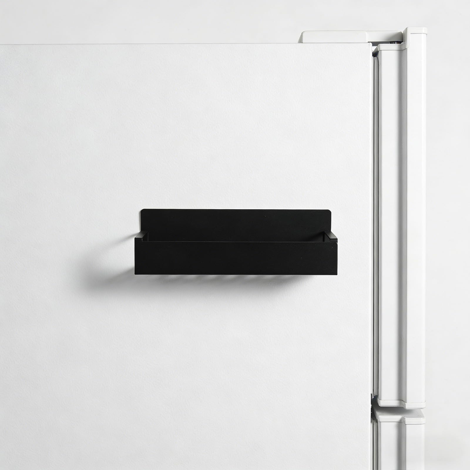2 Pezzi Porta Spezie Nero in Acciaio al Carbonio Magnetico per Cucina