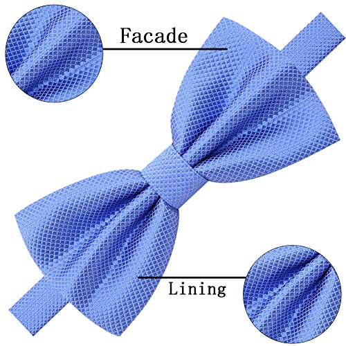 Image of AUSKY 8 PACKS Elegant Adjustable Pre-tied Bow Ties for Men Boys (1&4&5&6&8 Pack for option)