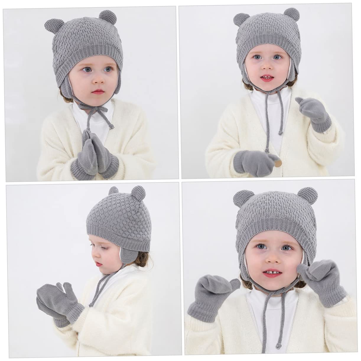 Lot De 3 Bonnets Tricotés Pour Enfants Pour Bébé Bonnets Tricotés Pour Garder Chaud Fournitures Pour Bébé Adorables Bonnets Chauds Pour Nouveau-nés
