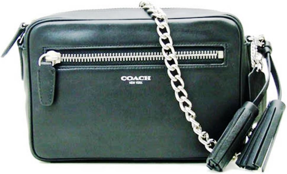 Coach Legacy Leather Flight Bag Silver/Black