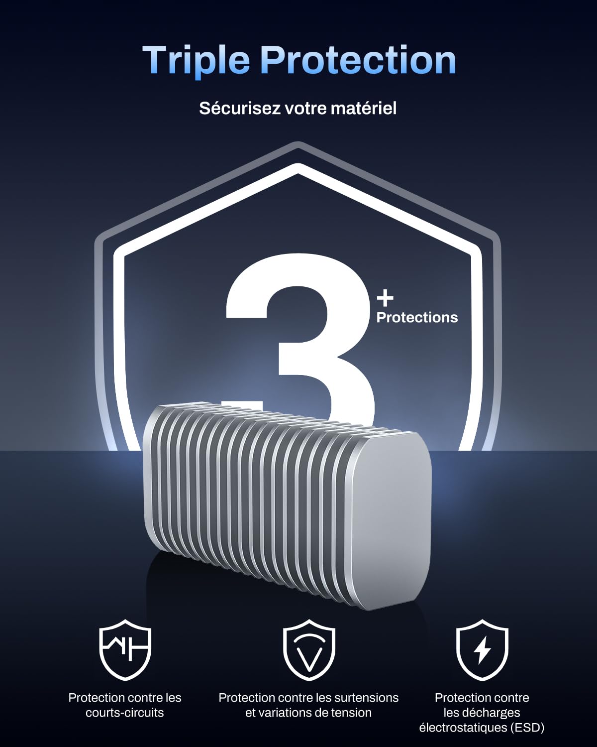 TERRAMASTER D1 SSD Pro Boîtier SSD M.2 NVMe 80 Gbps - Vitesse jusqu'à 7061 Mo/s - avec Refroidissement Efficace - Zéro Bruit - Compatible USB 4/3.2/3.1/3.0 et Thunderbolt 5/4/3 (sans Disque)