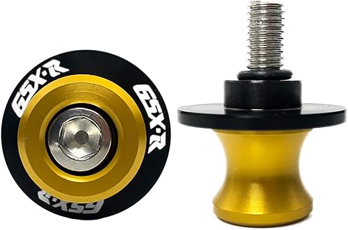 Vista 11 de 8MM M8 X 1.5 Motocicleta Basculante Sliders Carretes CNC Aluninum Swing Arm Stand Tornillos 2 unids para Suzuki GSX-R 600 GSX-R 750 GSX-R 1000 Negro