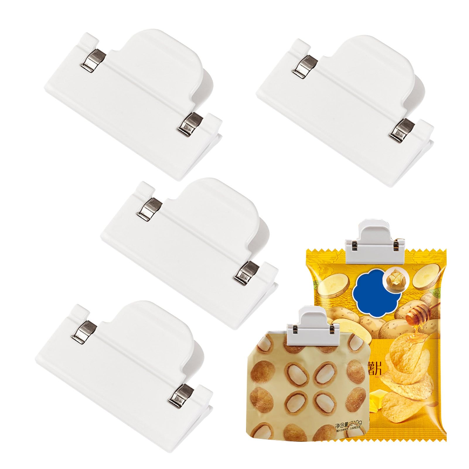 Tedious Bag Clips for Food Storage | Bag Clips for Snack and Food Storage,Portable Sealing Clips for Food and Snack Bags, Chip Bag Clips for Sandwiches, Potato Chips