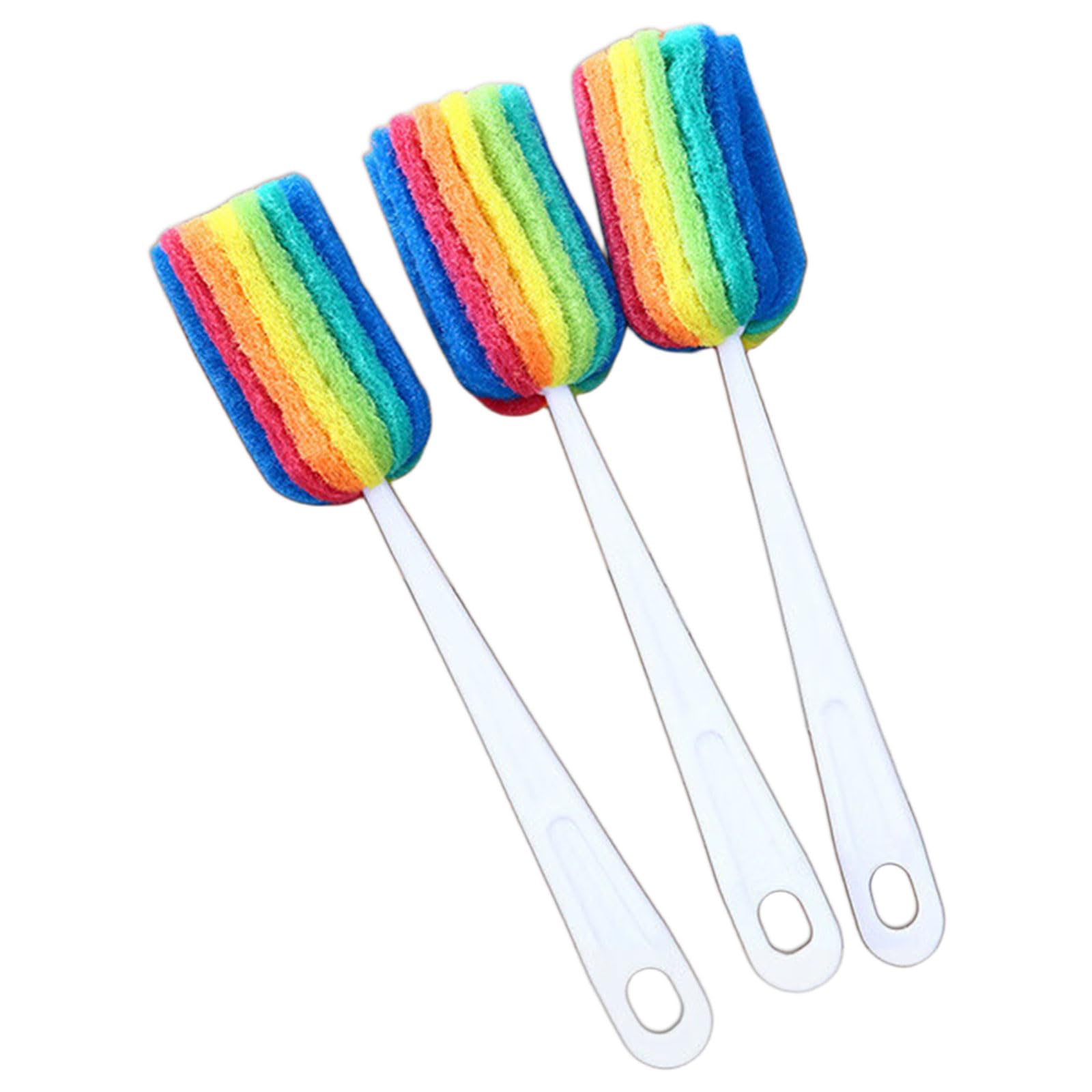 Sponge Scrubber for Colored Bottles Ceramic Mugs and Crystal Glasses Bottle Brush Cleaning