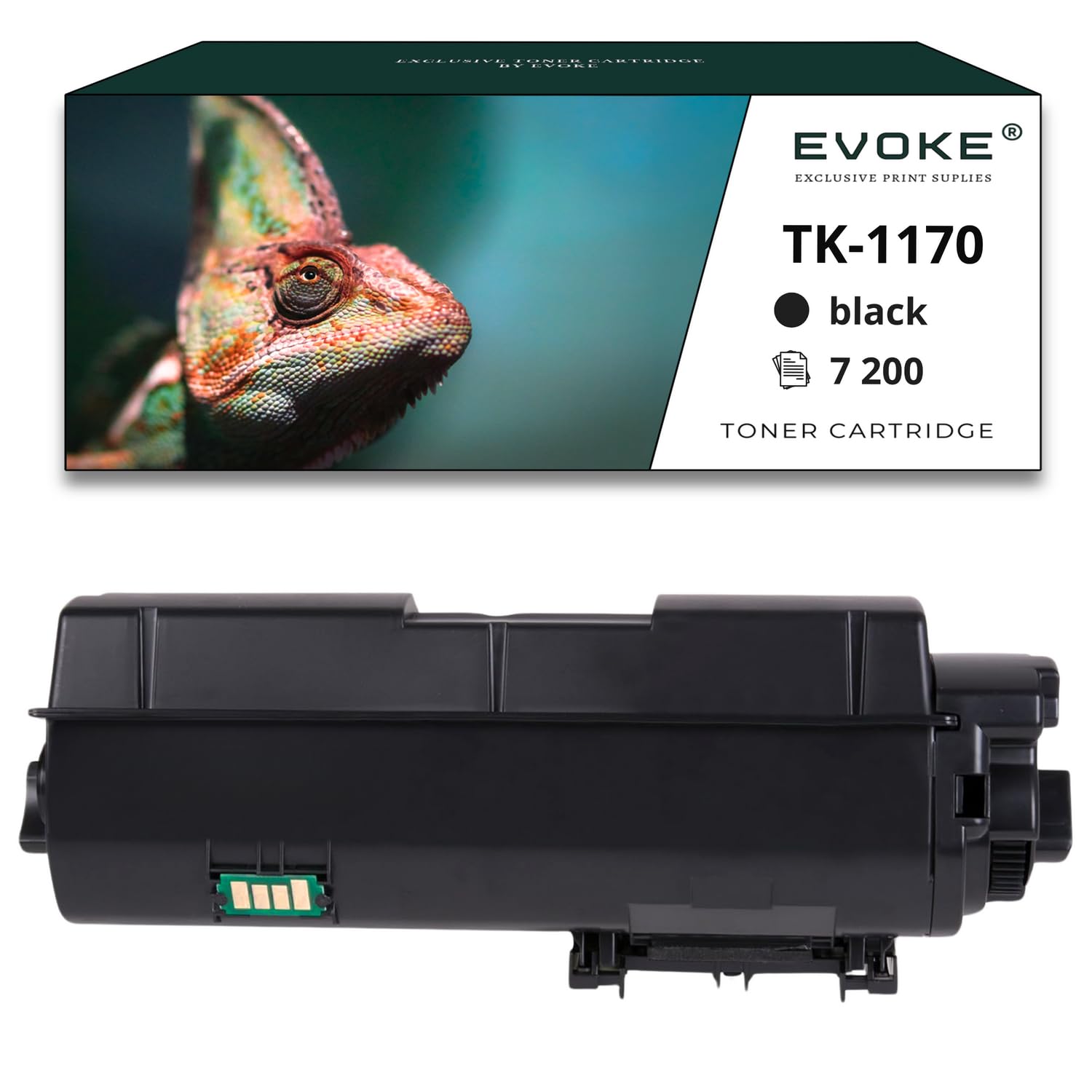 EVOKE TK-1170 TK1170 Toner Kompatybilny z Kyocera ECOSYS M2040DN M2540DN M2540 M2640idw M2640 Czarny (Black) 7200 Stron