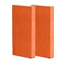 Timber Acoustics® | Soundproofing Broadband Absorbers | Rockwool® | Pine-wood | Room Acoustics & Soundproofing | 2' x 4' x 5" [SET OF 2] NRC > 0.9 (Orange) gallery image