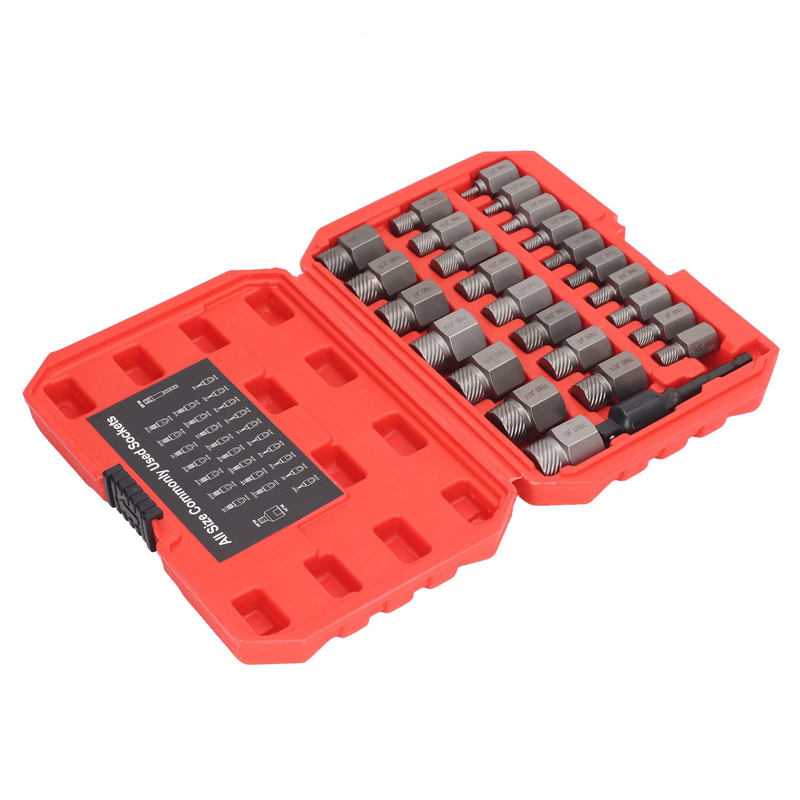 Set 10 Estrattori Viti Danneggiate - Rimuovi Viti Usurate O Arrotondate Con Tool In Acciaio CR-MO - Foto 5