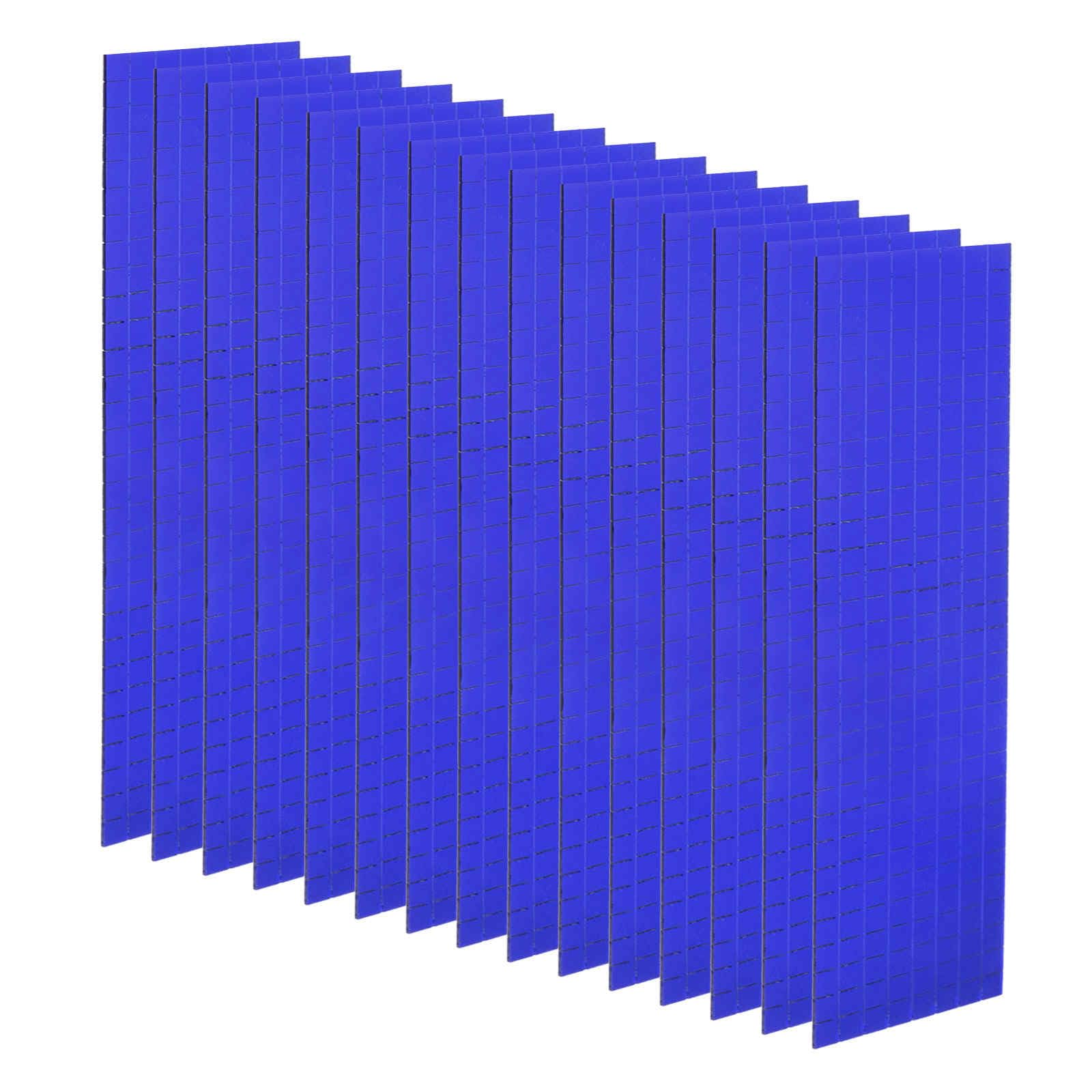 HARFINGTON 15 Sheet 7200 Pieces Self Adhesive Mirror Mosaic Tiles 5x5mm Small Square Mirror Tiles Sticker Disco Ball Stickers Mini Glass Tiles for DIY