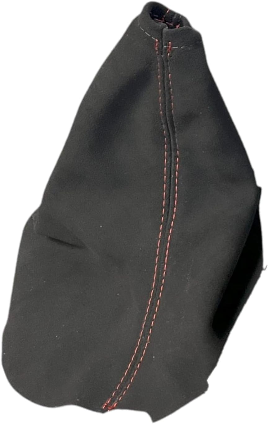 Red Stitch Suede Console Armrest Shift & Handbrake Boot Cover in Black Aclantra Compatible with Chevy Corvette C6 20005 2006 2007 2008 2009 2010 2011 2012 2013 (Made in USA) (Console Armrest Cover)