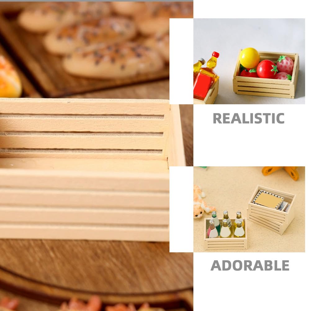 PYXIDAS Lot de 5 Caisses en bois pour le stockage, l'organisation et la décoration intérieure - Maison