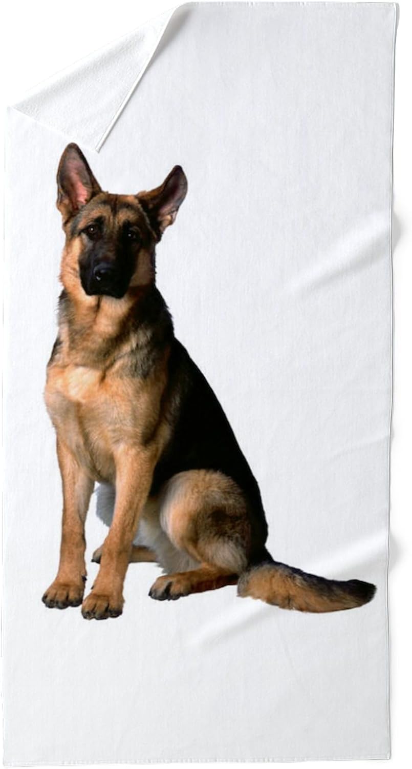 CafePress German Shepherd 30"x60" Absorbent Cotton Back, Soft Beach, Pool Towel