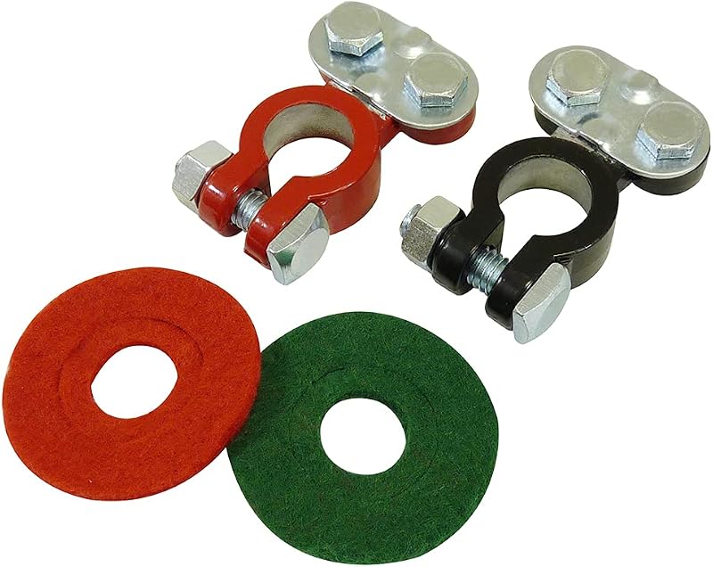 Terminais superiores de bateria Schumacher Electric BAF-TTC com arruelas – 2 unidades