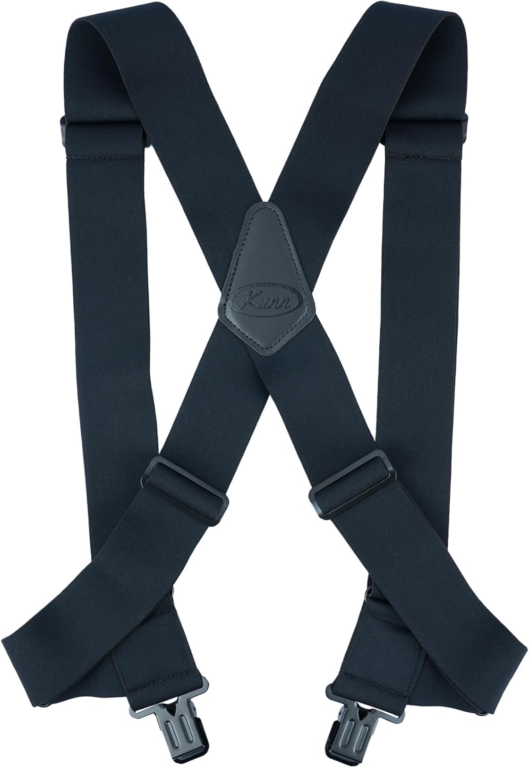 KUNN Men's Suspenders Heavy Duty 2 Inch Side Clip Adjustable Elastic Braces Truck Style Work Suspender - Image 6