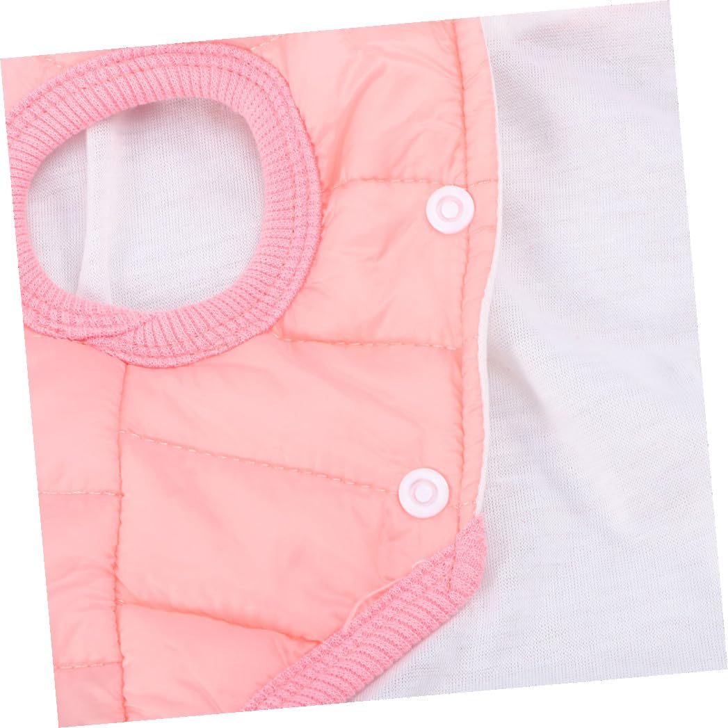 INOOMP 3 Piezas Chaleco De Perro De Invierno Ropa De Cachorro Ropa De Invierno para Perros Chaquetas Calientes Abrigo De Perro Chaqueta Acolchada para Mascotas Chaleco para Mascotas Rosa