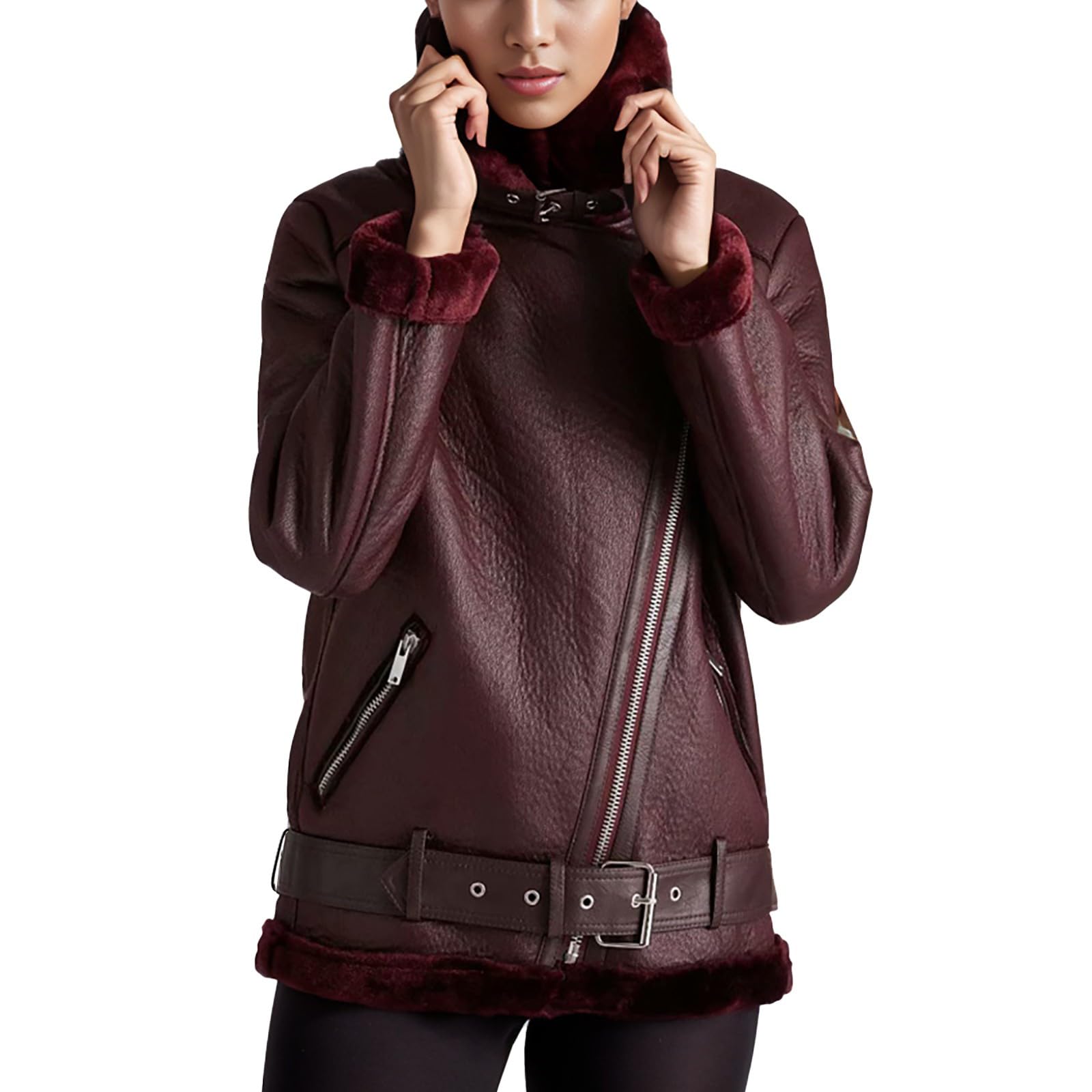 Chaqueta de forro polar para mujer, chaqueta de felpa con solapa, abrigo de entretiempo, chaqueta de forro polar de peluche, tallas grandes, abrigo para adolescentes y niñas, túnica suave,