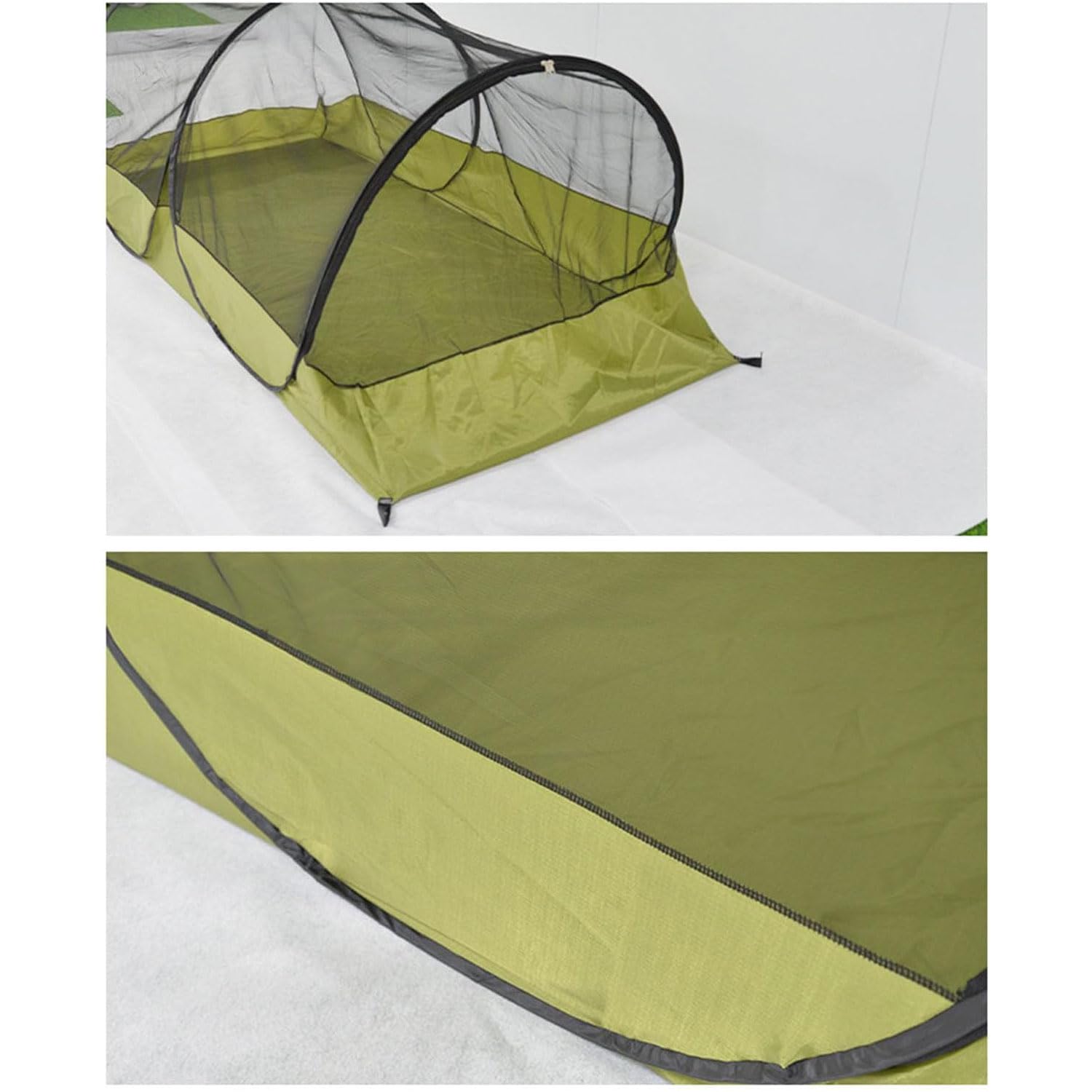 Zanzariera Letto Portatile da Viaggio, Zanzariera da Campeggio Singola Pop Up, Tenda da Campeggio Pop Up 1 Posto, Zanzariera Pop Up Letto Singolo Impermeabile Maglia Fine con Sacca di Trasporto