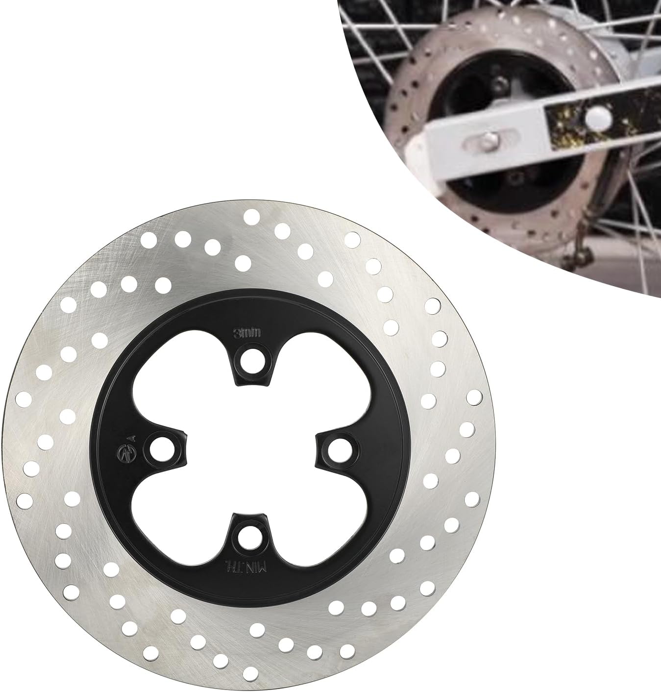 Rear Brake Rotor for Hawk 250,Motorcycle Brake Disc Plate for Hawk250/Hawk 250cc