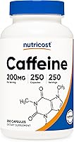 Vista 7 de Nutricost, Píldoras con cafeína, 4 lb por porción, 1