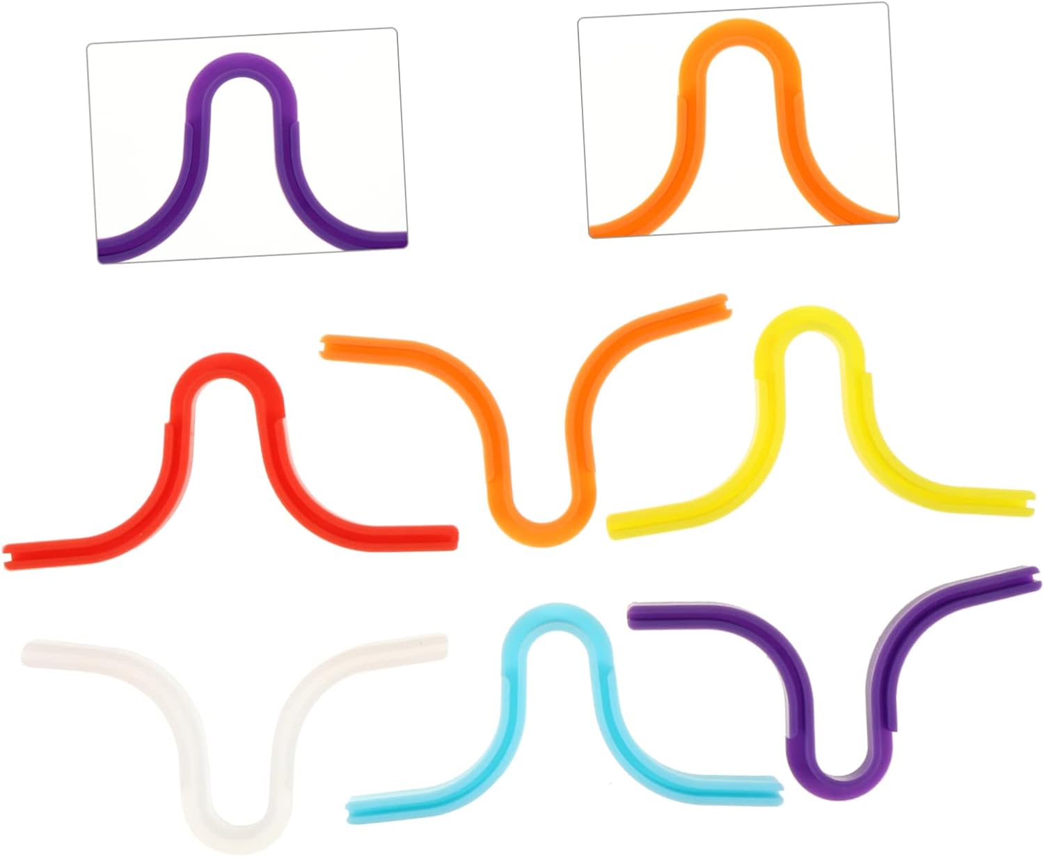 6 Pcs Silicone Anti-Fog Nose Bridge Clips for Glasses Comfortable Mask Accessories Adjustable Nose Pads for Vision for Daily Use