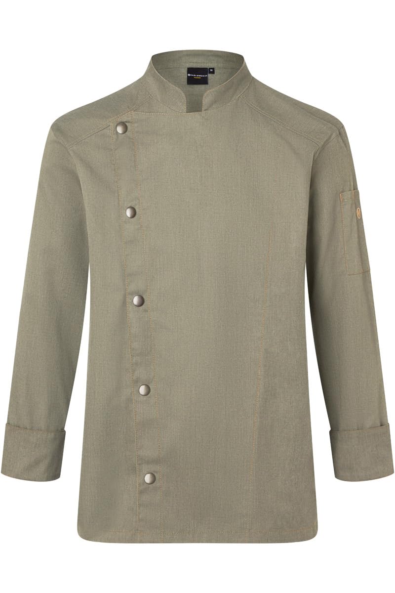 Karlowsky Kochjacke Jeans-Style Vintage Moss Green - Größe 52
