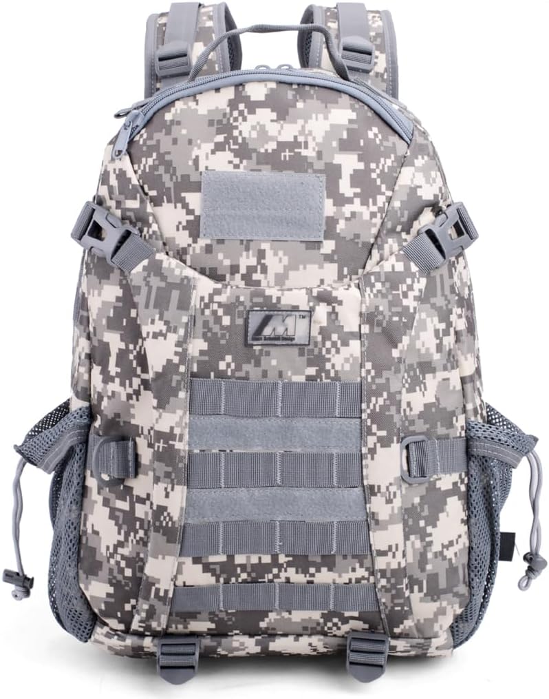 Tactical Military Assault 30L Travel Backpack, Army 3-Day Assault Pack for Camping, Hunting, Trekking, Outdoor Survival Range Molle Bag with Multi-Compartment Storage, Army Combat