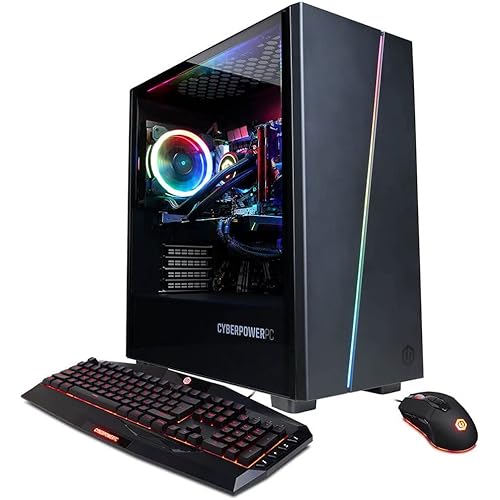 CyberpowerPC Gamer Supreme Liquid Cool Gaming Desktop Computer, Intel Core i7-10700K 3.8GHz, 16GB RAM, 1TB SSD, NVIDIA GeForce RTX 2060 6GB, Windows 10 Home
