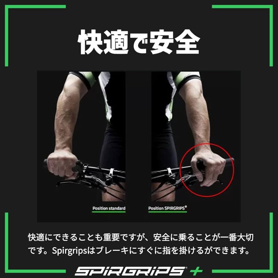 Spirgrips+ ハンドルグリップ φ31.8mm 商品紹介 – Spirgrips+|自転車を進化させる革命的バーグリップ