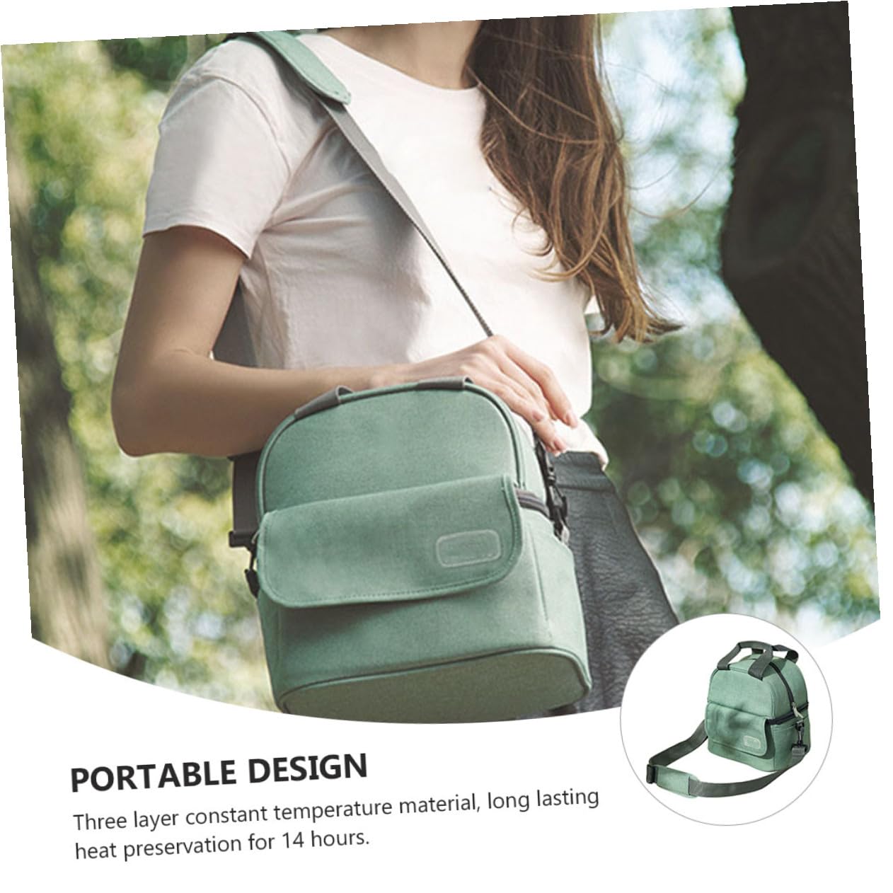 Bolsa para Mantener la Leche Materna de Doble Capa Verde