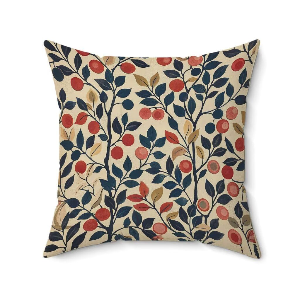 Poduszka outdoorowa 60 x 60 cm, zestaw 4 kremowych poszewek na poduszki, Hoja, wodoodporna, len, na sofę, HD, dwustronny nadruk, poduszka dekoracyjna do użytku na zewnątrz, do ogrodu, na taras