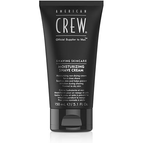 American Crew Shave Cream for Men, Moisturizing Shave Cream, 5.1 Fl Oz